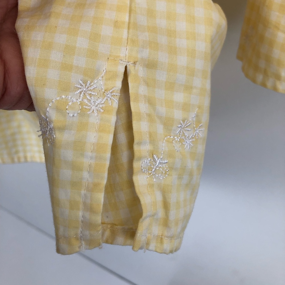 Denim&Co Pink and Yellow Gingham Shirts Lot of 2 Size 1X - Picture 11 of 12